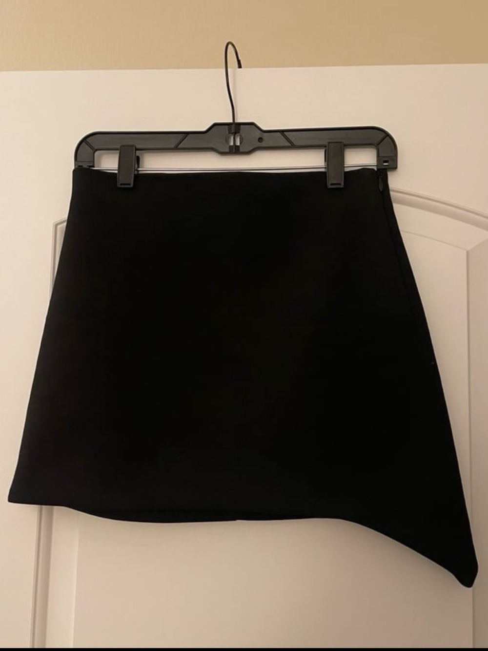 Zar Black Asymmetric Mini Skirt